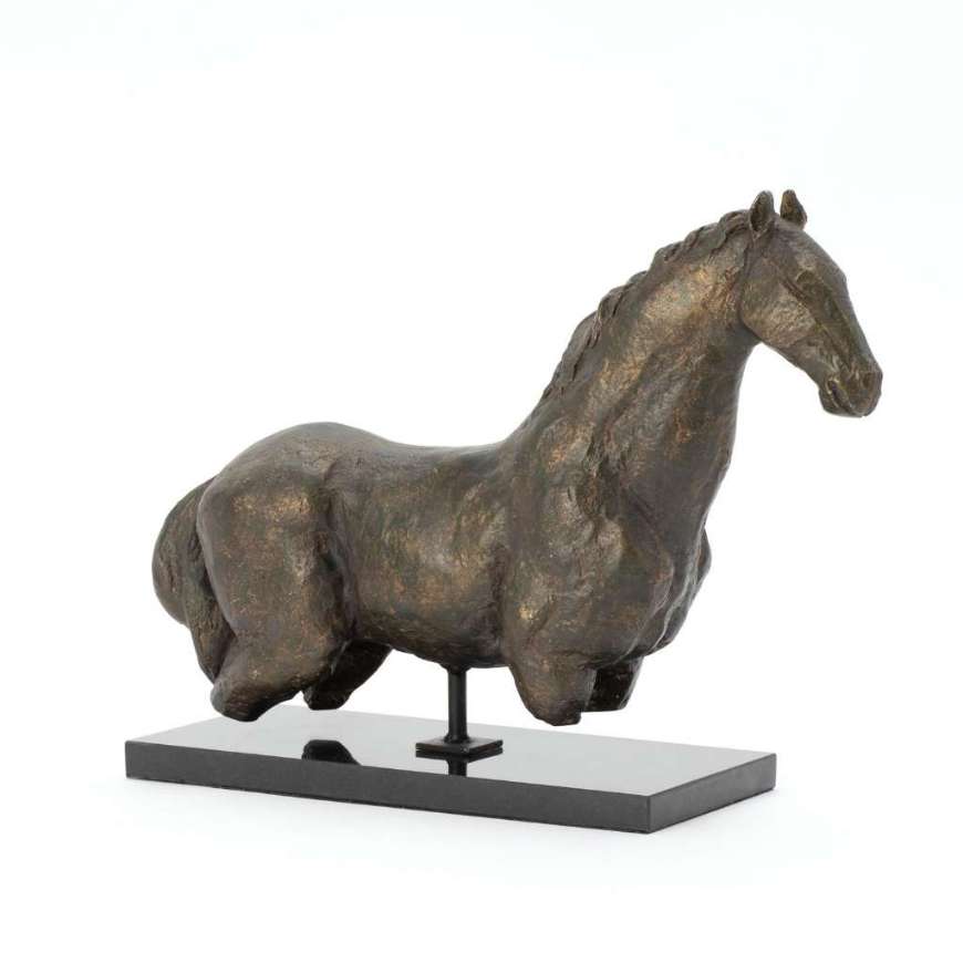 Picture of HORSE SCULPTURE-IRON/GRANITE