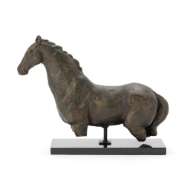 Picture of HORSE SCULPTURE-IRON/GRANITE