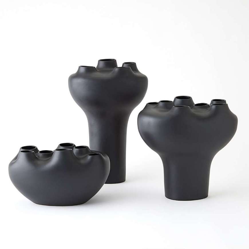 Picture of GEYSER VASES-BLACK