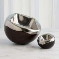 Picture of SQUISHED BOWLS-PLATINUM CRACKLE