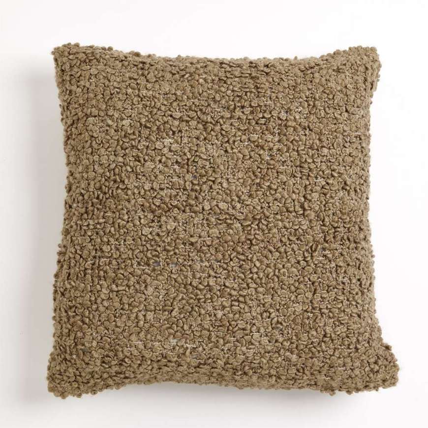 Picture of TEXTURED BOUCLE PILLOW-OLIVE