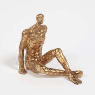 Picture of SITTING W/LEGS CROSSED-GOLD LEAF