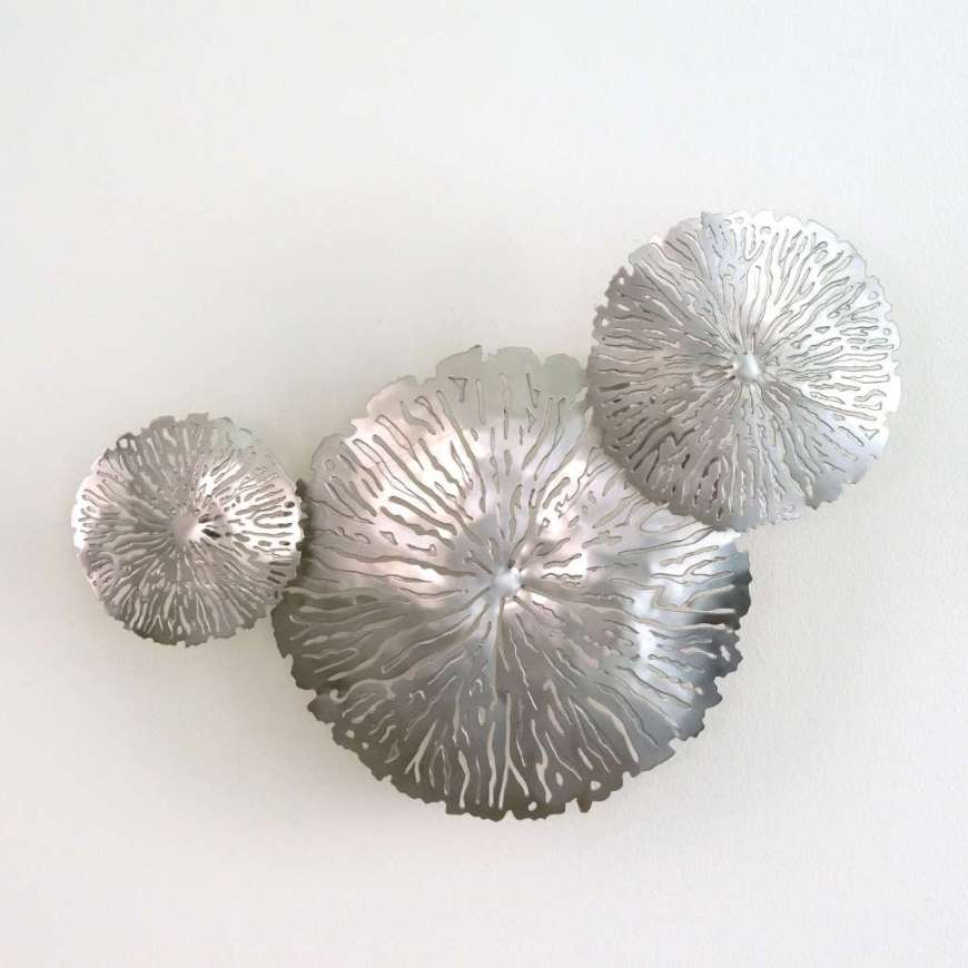 Picture of S/3 LILY PAD CLUSTERS-ANTIQUE NICKEL