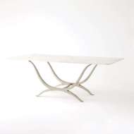 Picture of CHORDA DINING TABLE-NICKEL-RECTANGLE