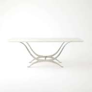 Picture of CHORDA DINING TABLE-NICKEL-RECTANGLE