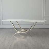 Picture of CHORDA DINING TABLE-NICKEL-RECTANGLE