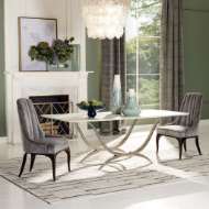 Picture of CHORDA DINING TABLE-NICKEL-RECTANGLE