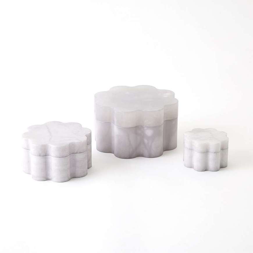 Picture of CUMULUS ALABASTER WIDE BOXES-GREY