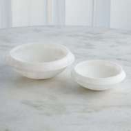 Picture of COVE EDGE ALABASTER BOWLS-WHITE