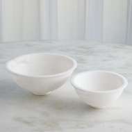 Picture of OILED ALABASTER BOWLS-WHITE