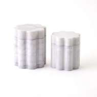 Picture of CUMULUS ALABASTER TALL BOXES-GREY