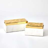 Picture of SHIMMER BOXES-BRASS