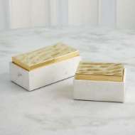 Picture of SHIMMER BOXES-BRASS