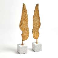 Picture of WINGS SCULPTURE-GOLD LEAF-PAIR