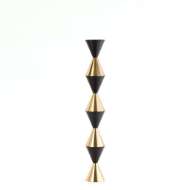 Picture of ITALIAN DIAMOND CANDLE HOLDER-BRONZE/BRASS