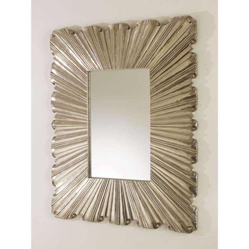 Picture of LINEN FOLD MIRROR-SILVER