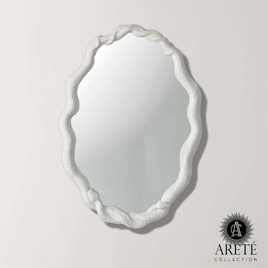 Picture of ENTWINED SNAKE MIRROR-WHITE