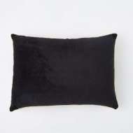 Picture of PUZZLE BEADED LUMBAR PILLOW-BLACK ON WHITE