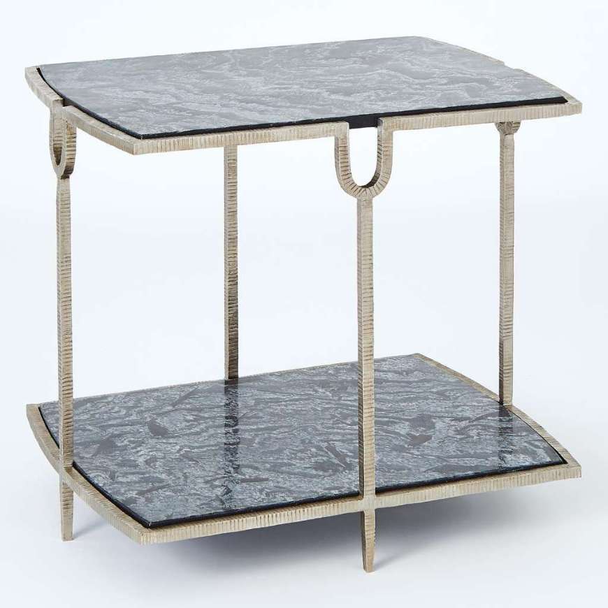 Picture of CURVE SIDE TABLE-SILVER