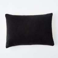 Picture of PUZZLE BEADED LUMBAR PILLOW-WHITE ON BLACK