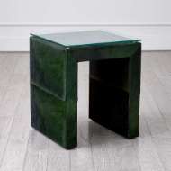 Picture of POSH SIDE TABLE-HAIR-ON-HIDE GREEN