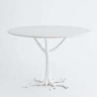 Picture of WHITE FAUX BOIS DINING TABLE