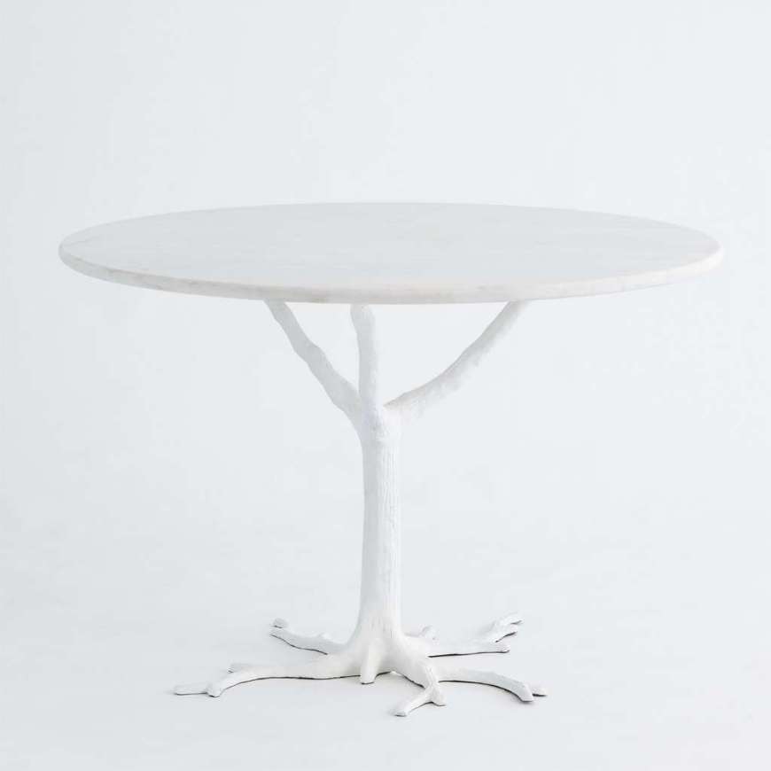 Picture of WHITE FAUX BOIS DINING TABLE