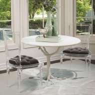 Picture of WHITE FAUX BOIS DINING TABLE