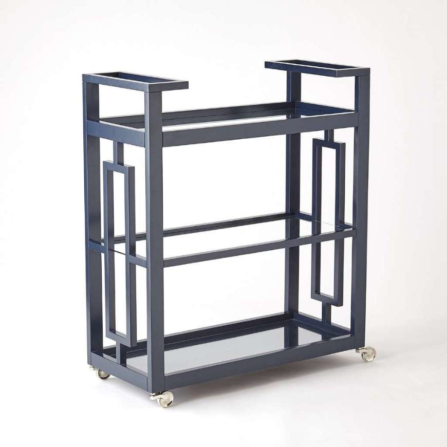 Picture of GRID BLOCK BAR CART-INK