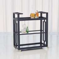 Picture of GRID BLOCK BAR CART-INK