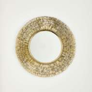 Picture of QUILL BURST MIRROR-BRASS