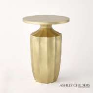 Picture of FLIRT DRINK TABLE-GOLD LEAF