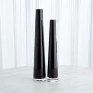 Picture of GLASS TOWER VASE COLLECTION-BLACK