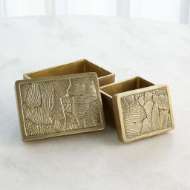 Picture of FLORA BOXES-ANTIQUE BRASS