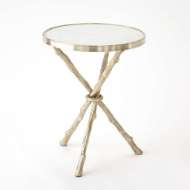 Picture of TWIG TABLE-BRASS & WHITE MARBLE