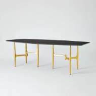 Picture of RADIUS TABLES-GOLD/NOIR LUX TOP