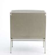 Picture of CRINKLE BEDSIDE CHEST-NICKEL/ANTIQUE NICKEL