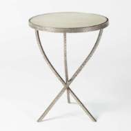 Picture of HAMMERED TRIPOD TABLES-NICKEL