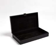 Picture of MARBLED LEATHER D RING BOX-BLACK