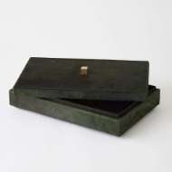 Picture of POSH BOXES-HAIR-ON-HIDE GREEN