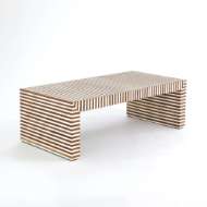 Picture of SIENNA COFFEE TABLE-WALNUT/BONE