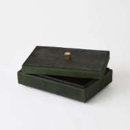 Picture of POSH BOXES-HAIR-ON-HIDE GREEN