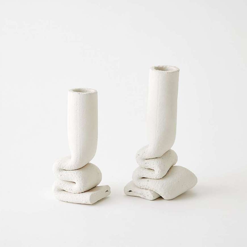 Picture of SQUOZE VASES-WHITE