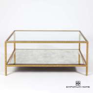 Picture of STUD COFFEE TABLE-GOLD LEAF