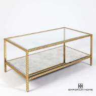 Picture of STUD COFFEE TABLE-GOLD LEAF