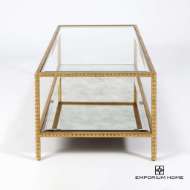 Picture of STUD COFFEE TABLE-GOLD LEAF