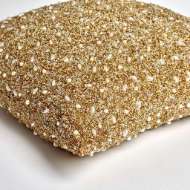 Picture of GOLDEN BEADED PILLOW