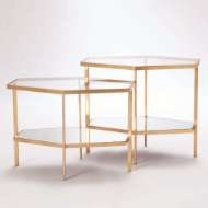 Picture of HEXAGON TABLE-GOLD LEAF