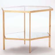 Picture of HEXAGON TABLE-GOLD LEAF