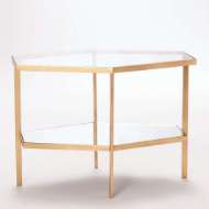 Picture of HEXAGON TABLE-GOLD LEAF